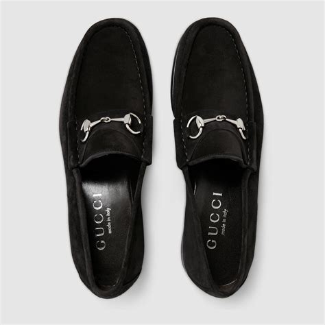 gucci loafers black suede.